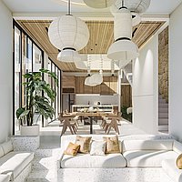 Freehold, Elegant Design Three-Bedroom Villa with Rooftop Lounge Near Balangan Beach. Villas in Bali for Sale: Villa in Balangan, Bali for 350 Thousands USD. Freehold. Preview photo #2