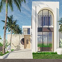 Freehold, Elegant Design Three-Bedroom Villa with Rooftop Lounge Near Balangan Beach. Villas in Bali for Sale: Villa in Balangan, Bali for 350 Thousands USD. Freehold. Preview photo #9