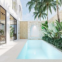 Freehold, Elegant Design Three-Bedroom Villa with Rooftop Lounge Near Balangan Beach. Villas in Bali for Sale: Villa in Balangan, Bali for 350 Thousands USD. Freehold. Preview of photo #1