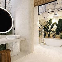 Freehold, Elegant Design Three-Bedroom Villa with Rooftop Lounge Near Balangan Beach. Villas in Bali for Sale: Villa in Balangan, Bali for 350 Thousands USD. Freehold. Preview photo #7