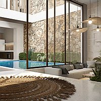 Elegant Long-Lease Two-Bedroom Villa with Rooftop Lounge, Minutes from Bingin Beach. Villas in Bali for Sale: Вилла в Бингин, Бали за 389 тыс. USD. Leasehold. Предварительный просмотр фото #2