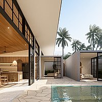 High ROI Potential: Five-Bedroom Villa with European Tropical Flair, Near Bingin Beach. Villas in Bali for Sale: Villa in Bingin, Bali for 625 Thousands USD. Leasehold. Preview photo #1