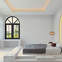 Two-Bedroom Mediterranean Villa with Rice Field Scenery in Canggu. Villas in Bali for Sale: Вилла в Чангу, Бали за 239 тыс. USD. Leasehold. Предварительный просмотр фото #7