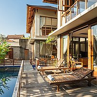 Three bedroom gated estate villa near Batu Bolong beach. Villas in Bali for Sale: Villa in Canggu, Bali for 613 Thousands USD. Freehold. Preview photo #1