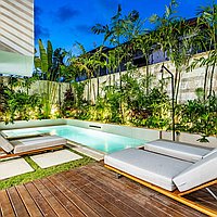 Luxurious 3-bedroom villa retreat near Berawa beach. Villas in Bali for Sale: Villa in Canggu, Bali for 451 Thousands USD. Leasehold. Preview photo #2