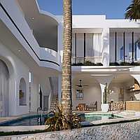 Freehold gated estate four-bedroom villa in Canggu . Villas in Bali for Sale: Villa in Canggu, Bali for 491 Thousands USD. Freehold. Preview photo #1