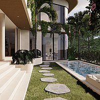 Charming Mediterranean-Style Four Bedroom Villa with Rooftop Bar and Plunge Pool, Canggu. Villas in Bali for Sale: Вилла в Чангу, Бали за 630 тыс. USD. Leasehold. Предварительный просмотр фото #4