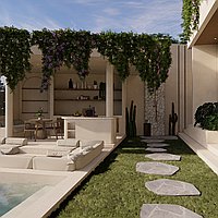 Charming Mediterranean-Style Four Bedroom Villa with Rooftop Bar and Plunge Pool, Canggu. Villas in Bali for Sale: Вилла в Чангу, Бали за 630 тыс. USD. Leasehold. Предварительный просмотр фото #3