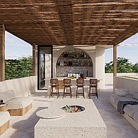 Charming Mediterranean-Style Four Bedroom Villa with Rooftop Bar and Plunge Pool, Canggu. Villas in Bali for Sale: Вилла в Чангу, Бали за 630 тыс. USD. Leasehold. Предварительный просмотр фото #16