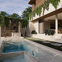 Charming Mediterranean-Style Four Bedroom Villa with Rooftop Bar and Plunge Pool, Canggu. Villas in Bali for Sale: Вилла в Чангу, Бали за 630 тыс. USD. Leasehold. Предварительный просмотр фото #2