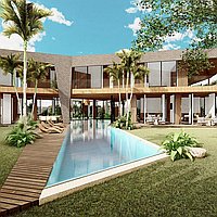 Iconic high quality five bedroom villa in Pererenan. Villas in Bali for Sale: Вилла в Чангу, Бали за 1486 тыс. USD. Leasehold. Предварительный просмотр фото #1
