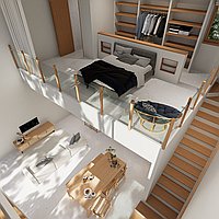 One bedroom loft 400m from the beach in Pererenan. Villas in Bali for Sale: Вилла в Чангу, Бали за 166 тыс. USD. Leasehold. Предварительный просмотр фото #7