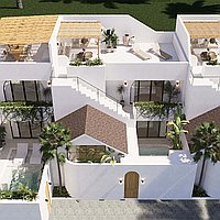 Two Units of Two-Bedroom Villas with Rooftop Lounge, Steps Away from Lima Beach. Villas in Bali for Sale: Villa in Canggu, Bali for 255 Thousands USD. Leasehold. Preview of photo #1