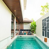 Modern, Futuristic Two-Bedroom Villa with a Long Lease in Peaceful Pererenan. Villas in Bali for Sale: Вилла в Чангу, Бали за 235 тыс. USD. Leasehold. Предварительный просмотр фото #1