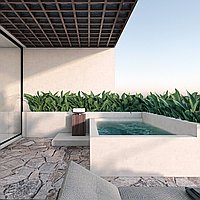 One Bedroom contemporary open- plan living apartment. Villas in Bali for Sale: Villa in Canggu, Bali for 162 Thousands USD. Leasehold. Preview photo #7