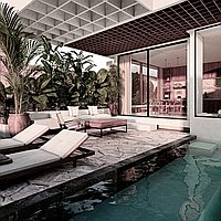 Luxurious One Bedroom Tropical Living Apartment. Villas in Bali for Sale: Вилла в Чангу, Бали за 165 тыс. USD. Leasehold. Предварительный просмотр фото #6