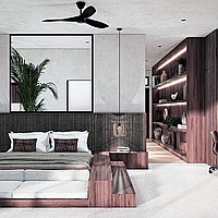 Luxurious 2 Bedroom Penthouse apartment. Villas in Bali for Sale: Вилла в Чангу, Бали за 268 тыс. USD. Leasehold. Предварительный просмотр фото #8