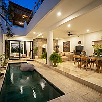 Charming Tumbak Bayuh villa with rooftop rice field views. Villas in Bali for Sale: Villa in Canggu, Bali for 196 Thousands USD. Leasehold. Preview photo #4
