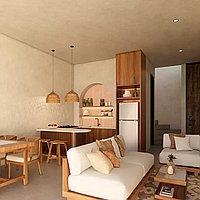 Gorgeous One-Bedroom Villa in a Secure Townhouse Complex in Buduk. Villas in Bali for Sale: Вилла в Чангу, Бали за 100 тыс. USD. Leasehold. Предварительный просмотр фото #4