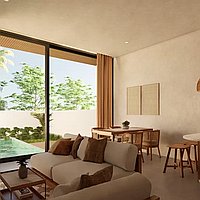 Gorgeous One-Bedroom Villa in a Secure Townhouse Complex in Buduk. Villas in Bali for Sale: Вилла в Чангу, Бали за 100 тыс. USD. Leasehold. Предварительный просмотр фото #6