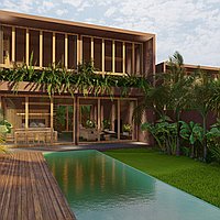 Newly constructed four bedroom villa in peaceful Tumbak Bayuh village. Villas in Bali for Sale: Вилла в Чангу, Бали за 810 тыс. USD. Leasehold. Предварительный просмотр фото #1