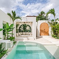 Freehold 1-bedroom Mediterranean-style villa in Pererenan . Villas in Bali for Sale: Вилла в Чангу, Бали за 340 тыс. USD. Freehold. Предварительный просмотр фото #3