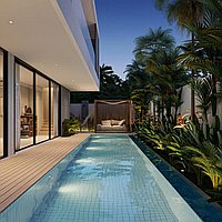 Modern stunning three bedroom villa in Bumbak. Villas in Bali for Sale: Вилла в Керобокан, Бали за 425 тыс. USD. Leasehold. Предварительный просмотр фото #3