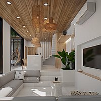 Modern villa with rooftop entertainment in prime Bumbak area. Villas in Bali for Sale: Вилла в Керобокан, Бали за 297 тыс. USD. Leasehold. Предварительный просмотр фото #6