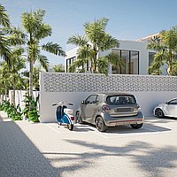 Modern villa with rooftop entertainment in prime Bumbak area. Villas in Bali for Sale: Вилла в Керобокан, Бали за 297 тыс. USD. Leasehold. Предварительный просмотр фото #3