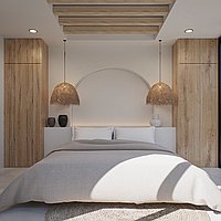 Modern villa with rooftop entertainment in prime Bumbak area. Villas in Bali for Sale: Вилла в Керобокан, Бали за 297 тыс. USD. Leasehold. Предварительный просмотр фото #9