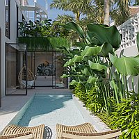 Modern villa with rooftop entertainment in prime Bumbak area. Villas in Bali for Sale: Вилла в Керобокан, Бали за 297 тыс. USD. Leasehold. Предварительный просмотр фото #4