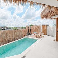 Modern Boho Style Villa In Munggu. Villas in Bali for Sale: Вилла в Мунггу, Бали за 180 тыс. USD. Leasehold. Предварительный просмотр фото #17
