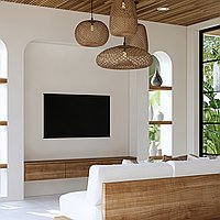 Luxurious Tropical Mediterranean Three-Bedroom Villa with Jacuzzi, Steps from Tranquil Seseh Beach. Villas in Bali for Sale: Вилла в Сесех, Бали за 432 тыс. USD. Leasehold. Предварительный просмотр фото #7