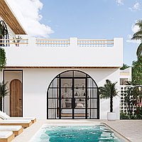 Luxurious Tropical Mediterranean Three-Bedroom Villa with Jacuzzi, Steps from Tranquil Seseh Beach. Villas in Bali for Sale: Вилла в Сесех, Бали за 432 тыс. USD. Leasehold. Предварительный просмотр фото #2