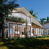 Two Units of Two-Bedroom Modern Tropical Villas in Growing Areas of Seseh. Villas in Bali for Sale: Villa in Seseh, Bali for 220 Thousands USD. Leasehold. Preview photo #1