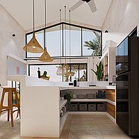 Two Units of Two-Bedroom Modern Tropical Villas in Growing Areas of Seseh. Villas in Bali for Sale: Villa in Seseh, Bali for 220 Thousands USD. Leasehold. Preview photo #3