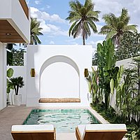 Charming Two-Bedroom Mediterranean Villa in Seseh Beachside. Villas in Bali for Sale: Вилла в Сесех, Бали за 269 тыс. USD. Leasehold. Предварительный просмотр фото #5