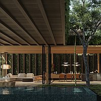 Luxurious Tropical Splendor: Off Plan Three-Bedroom Riverfront Villa Near Nyanyi Beach. Villas in Bali for Sale: Вилла в Табанан, Бали за 797 тыс. USD. Freehold. Предварительный просмотр фото #4