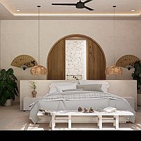 Serene mediterranean 4-bedroom villa with rice field views in Kaba-kaba. Villas in Bali for Sale: Villa in Tabanan, Bali for 491 Thousands USD. Leasehold. Preview photo #10