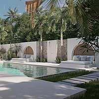 Serene mediterranean 4-bedroom villa with rice field views in Kaba-kaba. Villas in Bali for Sale: Villa in Tabanan, Bali for 491 Thousands USD. Leasehold. Preview photo #2