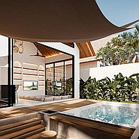 Investment Opportunity: Off-Plan One-Bedroom Villa Near Nyang Nyang Beach. Villas in Bali for Sale: Vila di Uluwatu, Bali untuk 160 Ribuan USD. Leasehold. Pratinjau foto #7