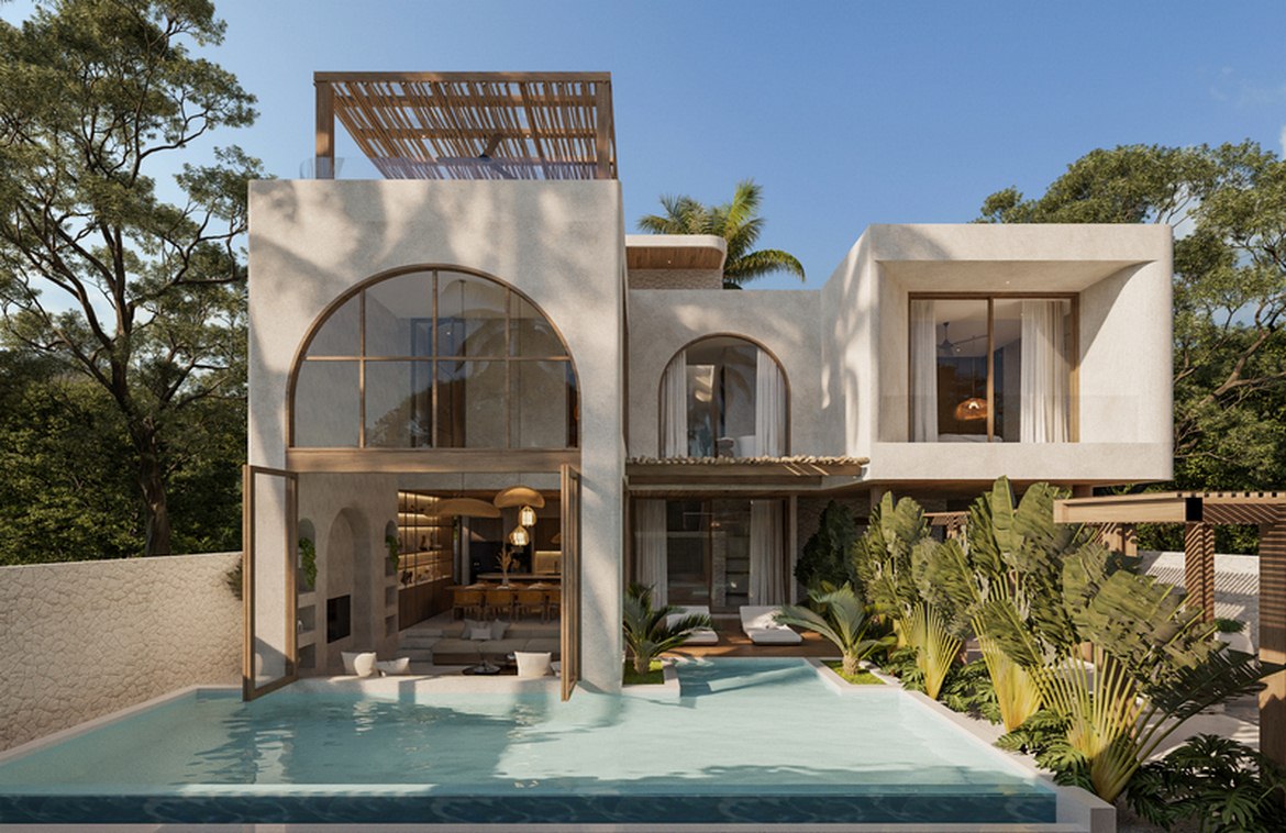 Discover three-bedroom mediterranean villa in Pererenan. Villas in Bali for Sale: Villa in Canggu, Bali for 13,2 Billion IDR. Leasehold. Main Photo