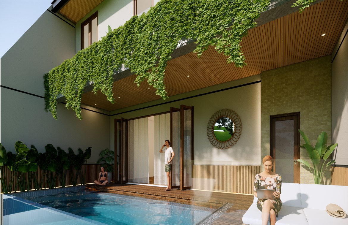 Unique 100-year lease: Serene 3-bedroom villa in Canggu. Villas in Bali for Sale: Villa in Canggu, Bali for 36,7 Million INR. Leasehold. Main Photo