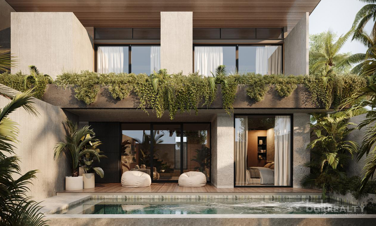 Choice of Two Stunningly Designed Three-Bedroom Freehold Villa in Central Berawa Locale. Villas in Bali for Sale: Villa in Canggu, Bali for 5,5 Million HKD. Freehold. Main Photo