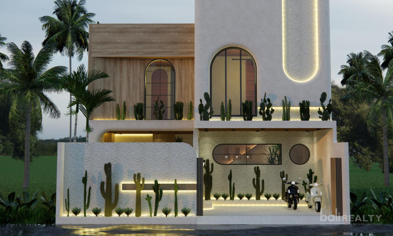 Unique and Affordable Freehold Two-Bedroom Villa in Canggu with Rooftop Terrace. Villas in Bali for Sale: Villa in Canggu, Bali for 4,3 Billion IDR. Freehold. Main Photo