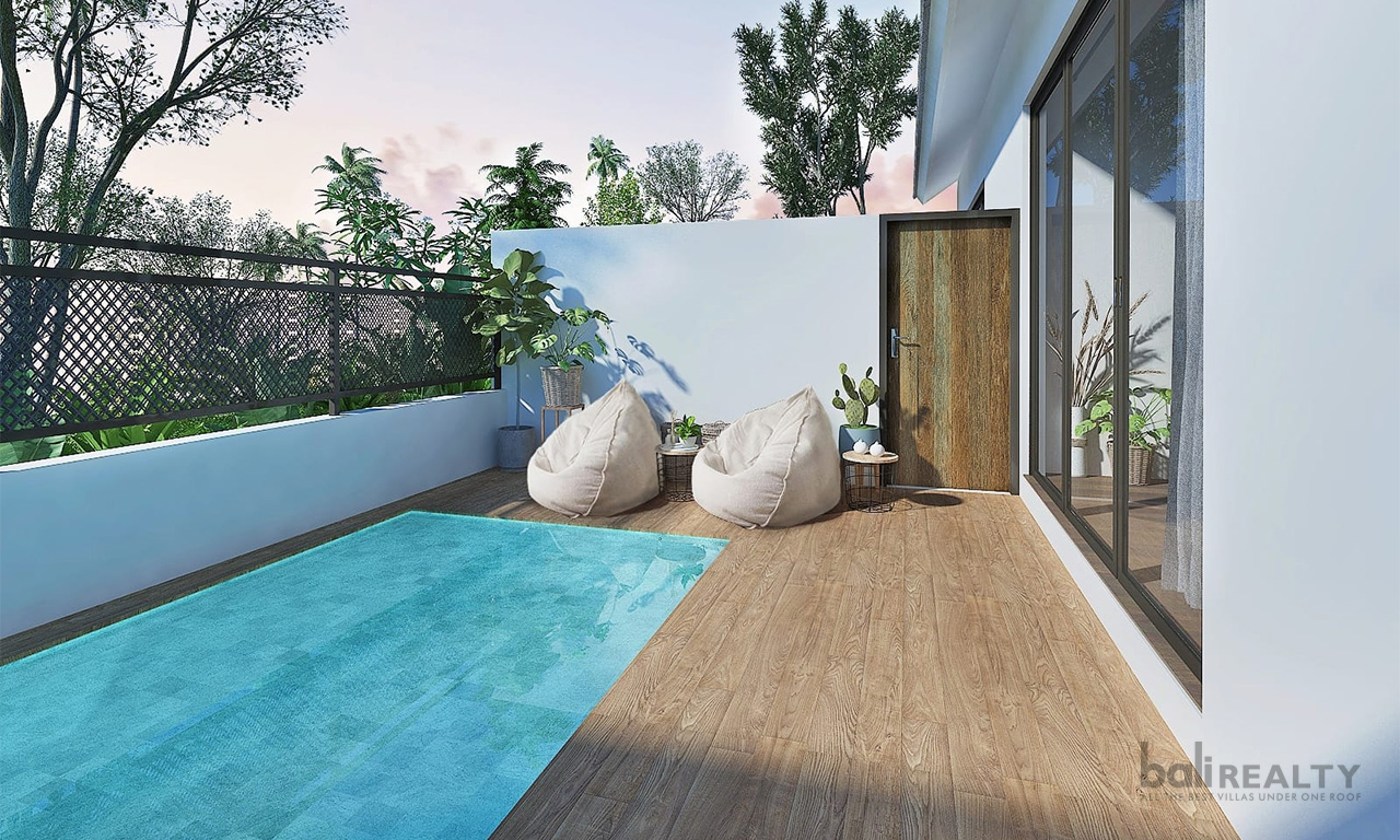 Unlock Prime Investment Potential: Industrial-Style One-Bedroom Villa in Padonan. Villas in Bali for Sale: Villa in Canggu, Bali for 108 Thousands USD. Leasehold. Main Photo