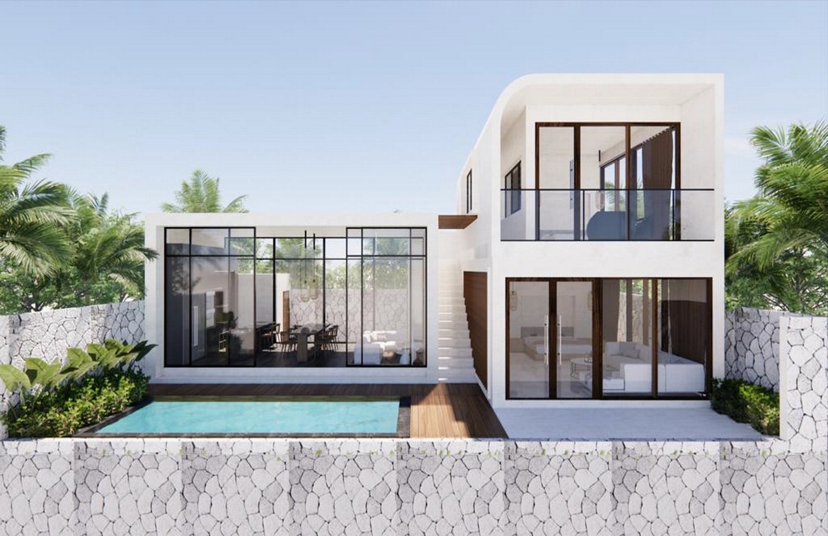 Contemporary elegance 2-bedroom leasehold villa in Batu bolong. Villas in Bali for Sale: Villa in Canggu, Bali for 8,9 Million THB. Leasehold. Main Photo