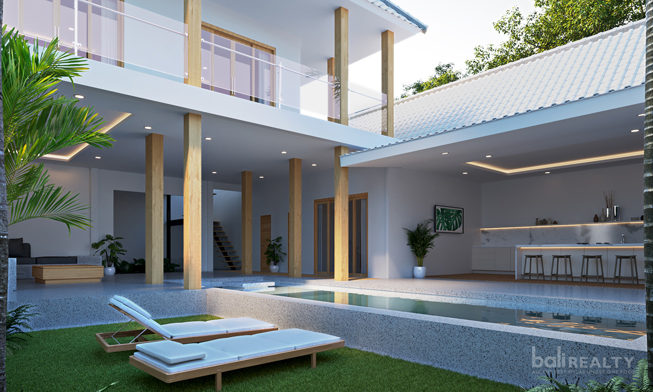 Brand New Modern Three-Bedroom Villa with Long Lease in Berawa’s Prime Locale. Villas in Bali for Sale: Villa in Canggu, Bali for 3,5 Million HKD. Leasehold. Main Photo