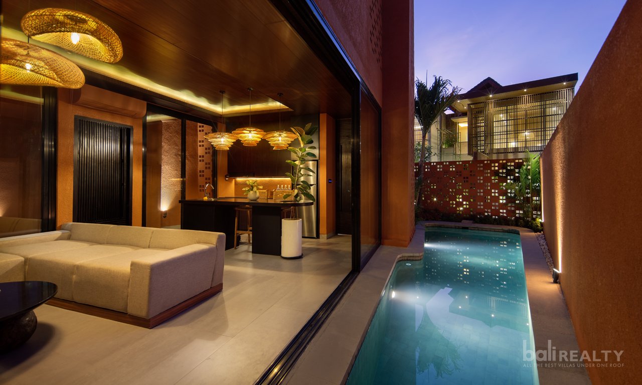 Freehold Two-Bedroom Villa: Unique Design and Investment Potential in Canggu’s Expanding Area. Villas in Bali for Sale: Villa in Canggu, Bali for 2,7 Million HKD. Freehold. Main Photo