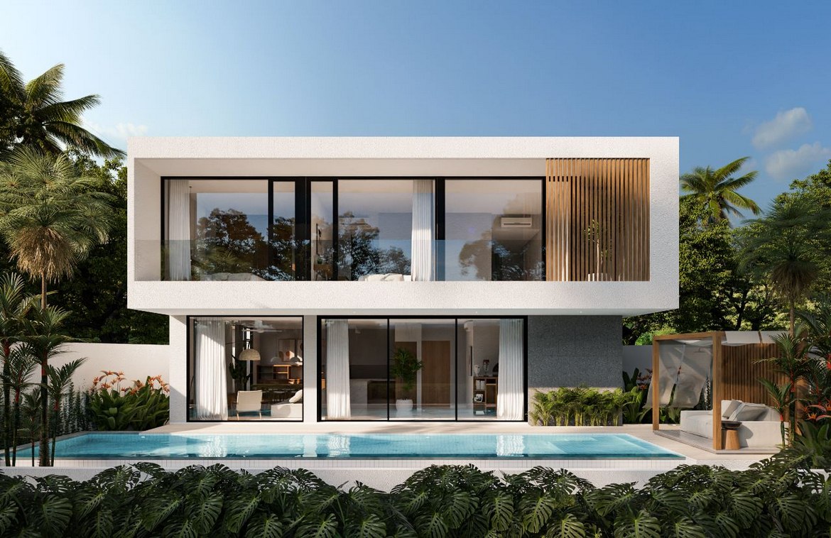 Modern stunning three bedroom villa in Bumbak. Villas in Bali for Sale: Villa in Kerobokan, Bali for 3,0 Million CNY. Leasehold. Main Photo